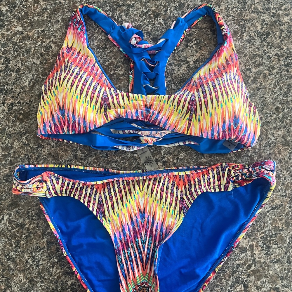TiniBikini Colorful Patterned Bikini Set